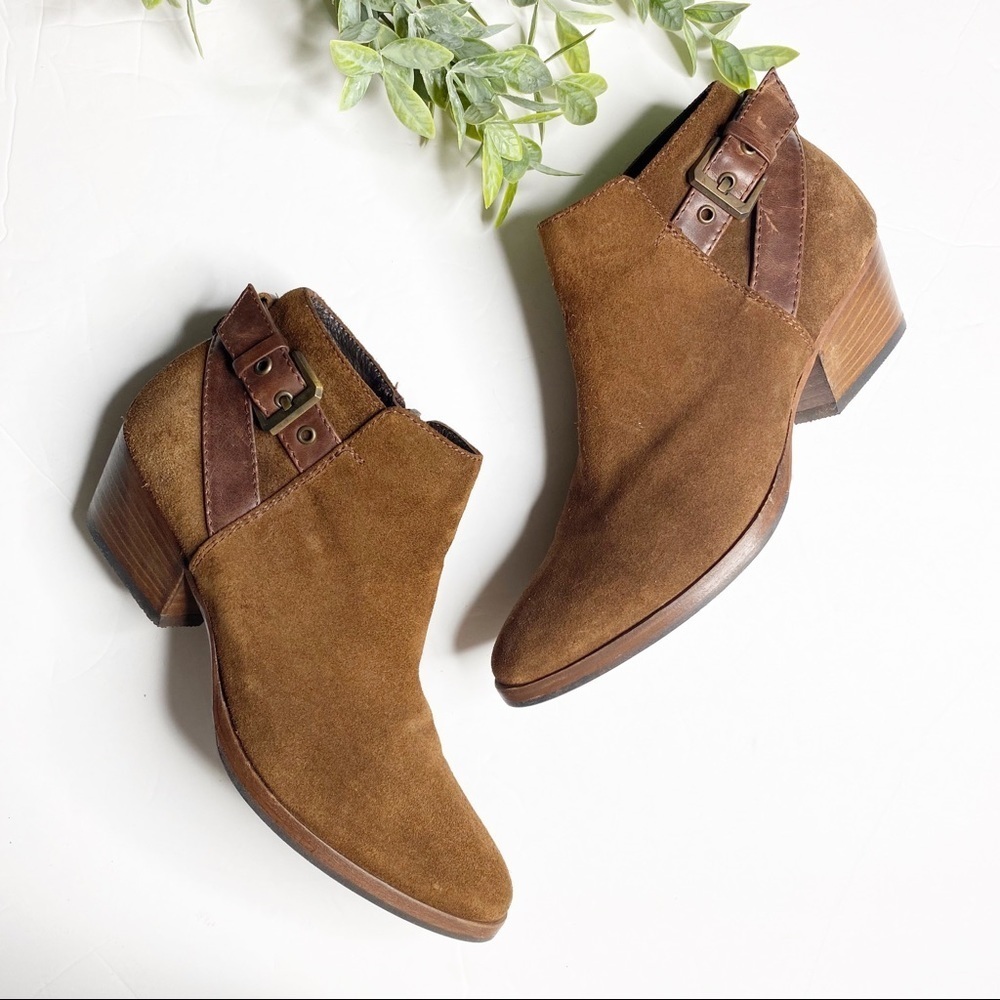 Aquatalia- “Farin” Weatherproof Suede Ankle Boots